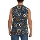 thumbnail image 4 of Fotbe Nautical Men's Camiseta sin Mangas Estampada para Hombres, Playera Casual para Gimnasio, Entrenamiento, Playa-Small, 4 of 7