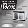 thumbnail image 4 of Gourmia Air Fryer French Door Toaster Oven - 9 Slice Capacity, 12 Presets, White, 4 of 10