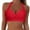 Z3-Red, variant on Duoif Bikini Top Bikini Tops for Women Cropped Tankini Tops Beach Padded Knot Cut Out Adjustable Tank Swimwear Top Swimsuit Tops for Women Sky Blue M
