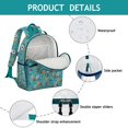 thumbnail image 4 of Baseball Football Pattern Backpack for School,Cute School Bag,Schoolbag with Adjustable Shoulder Straps & Padded Back,15.25"x11.5"x5.25", 4 of 5