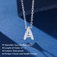 thumbnail image 6 of Turandoss S925 Sterling Silver Initial Necklaces for Women Dainty A-Z Letter Pendant Waterproof Hypoallergenic Jewelry Birthday Anniversary Gifts for Women Teen Girls, 6 of 8
