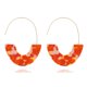 thumbnail image 2 of Qarigey 1 par de pendientes Estilo vintage en forma de U Accesorio de moda Suministros para fiestas Día de San Valentín para vacaciones Ropa, zapatos y accesorios Miscelánea naranja, 2 of 6