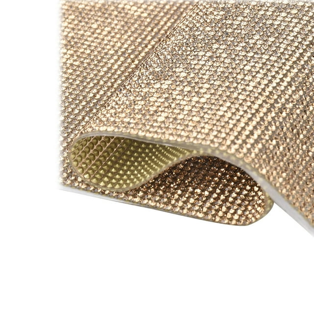 Xingzhi Crystal Rhinestone Ribbon Clothing Accessories Sticker Convenient Using Present Decoration Sheet with Shine Appearance Exquisite Crystal yellow 6 double side tape