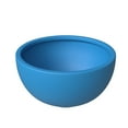 thumbnail image 6 of LeisureMod Iris Mid-Century Modern 3-Piece Fiberstone and Clay Planter Set - Round Plant Pots with Drainage Holes for Indoor and Outdoor (Blue), 6 of 14