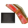 thumbnail image 3 of Cowhide Leather Slim Bifold Wallet with ID Window and Credit Card Sleeves 1310 CF, 3 of 10