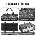 thumbnail image 4 of Large Capacity Tote Bag,Black Cartoon Dinosaurs Fossils Pattern Handbag Fashion Luxury Tote Bag,15.7"x13"x 5.1" Inches,Laptop Compatible, 4 of 6