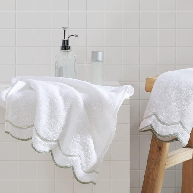 Toalla de mano Peri Home, 100% algodón, suave y absorbente, color blanco