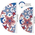 thumbnail image 3 of FMSHPON 4th of July Patriotic Star Flag Banner Xmas Christmas Tree Skirt Stand Mat for Holiday Party Decoration Indoor Outdoor 48 inches, 3 of 6