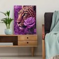 thumbnail image 5 of UXIEQU Leopard Rose Canvas Wall Art Print 15.75x11.81 Inches, 5 of 8