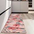 thumbnail image 4 of Pioneer Flower Floral Print Pattern Kitchen Rug Mat,Kitchen Runner Rugs Non Skid Washable,Decorative Kitchen Floor Mats for Kitchen,Sink,Laundry,17"X47", 4 of 5