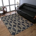 thumbnail image 1 of Rugsotic Carpets Hand Knotted Sumak, Contemporary Jute Area Rug, Charcoal,Beige, 6'x9', 1 of 5