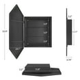 thumbnail image 4 of Soges Bathroom Medicine Cabinet with 3 Adjustable Storage Shelves, Wall Mounted Metal Frame, Recessed Mirror Cabinet Medicine Cabinet, Hexagonal Bathroom Mirror Cabinet, 24x34 Inches, Black, 4 of 10