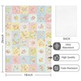 thumbnail image 2 of 6 Pcs Pioneer Flower Floral Print Pattern Kitchen Towels, Funny Microfiber Dish Towel Set, 18" X 26" Tea Towels, 2 of 6