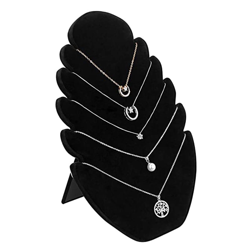 Details about   Necklace Pendant Jewelry Chain Display Holder Stand Velvet Easel Organizer Rack 