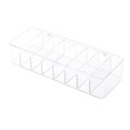 thumbnail image 1 of Caja de almacenamiento de cables 8 compartimentos Línea de datos de plástico transparente Estuche para clips de papel Contenedor para llaves de escritorio Contenedor para el hogar ampliado con tapa Inevent HA059709-03, 1 of 7