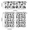 thumbnail image 6 of Kitchen Curtains 36 Inch Short - 3 Panel Set, Hawaiian Sea Turtle Ocean Design, Tropical Underwater Marine Life Print, Rod Pocket Window Curtain, Easy Wash, 6 of 6