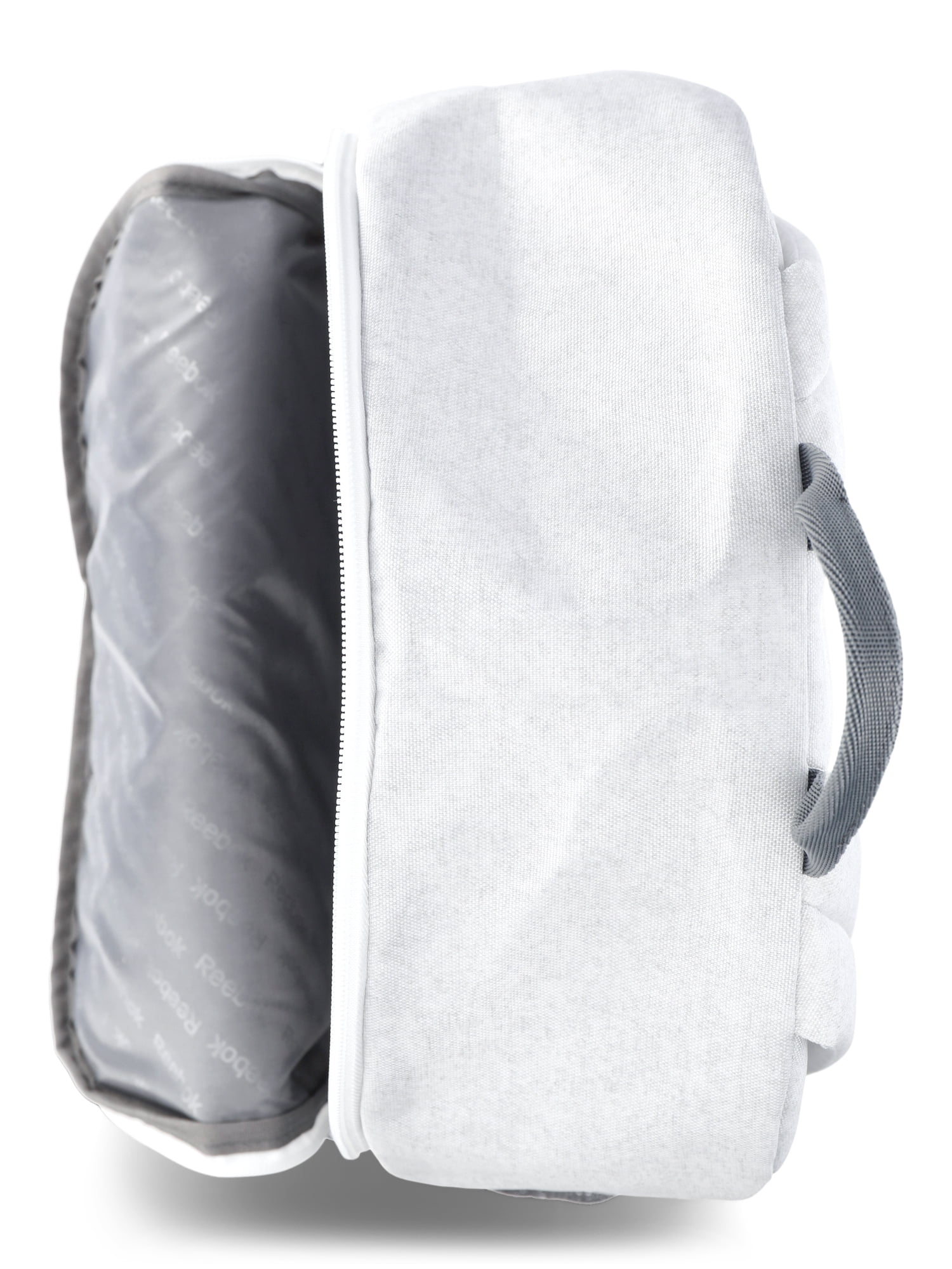 Reebok Women's Beau Backpack with 12.5” Laptop Sleeve, White/Heather Gray
