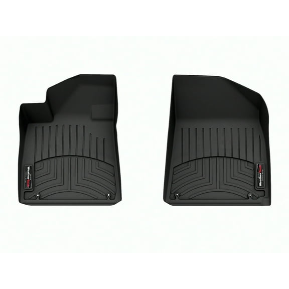 WeatherTech Custom Fit FloorLiners compatible with 2023-2025 Hyundai Ioniq 6 - 1st Row (Driver & Passenger), Black