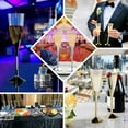 thumbnail image 5 of Efavormart 6 Pack - 5 oz - Plastic Champagne Flutes Disposable - Silver - Colored Detachable Base for Weddings, Birthdays, Parties, Receptions, Banquets, Baby Showers, Drinkware, Events, 5 of 6