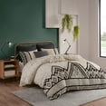 thumbnail image 2 of Gracie Mills Fannie Modern-Boho 3-Piece Cotton and Flax Duvet Cover Set - GRACE-13950, 2 of 5