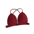 thumbnail image 1 of Sujetador Inalámbrico Transpirable Hacer subir Bralette Hilo De Algodón Sexy Ropa Interior Con Hebilla Frontal, Rojo kenally AP001473-05B, 1 of 7