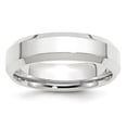thumbnail image 1 of 14K White Gold 6mm Bevel Edge Comfort Fit Band Size 10, 1 of 4