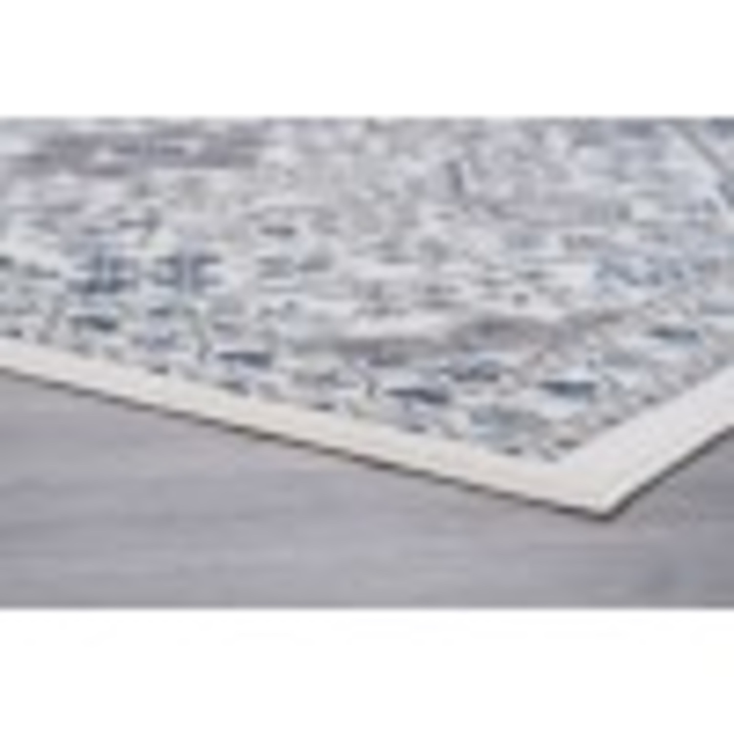 Hampton Traditional 4' x 5' Cream and Beige Polypropylene Indoor Area Rug