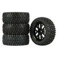 thumbnail image 1 of 2x Ruedas y llantas RC hexagonales de 4 piezas mm, llantas y llantas RC prepegadas para buggy de camión con inserciones de espuma para 14 Yotijar rc ruedas y neumáticos, 1 of 10