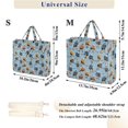 thumbnail image 2 of FORMRS Womens Corduroy Tote Bag Crossbody Shoulder Purse Handbag with Detachable Strap, Cartoon Hockey Pattern, 2 of 7