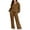 Brown, variant on Pejock Women Two Piece Outfits Long Sleeve Crewneck Pullover Tops and Long Pants Tracksuit Fall Oversized Sweatshirt Wide Leg Sweatpant Lounge Sets Thicken Sweater Trousers Two-piece Suits Sweatsuits