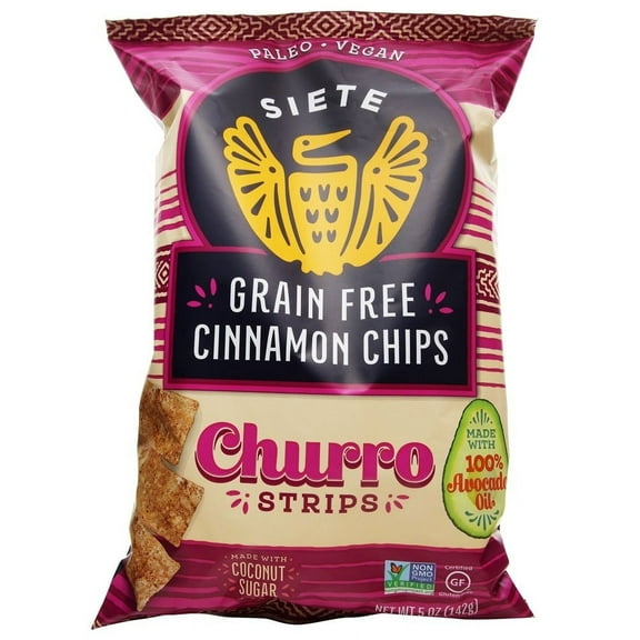 Siete Foods Grain Free Churro Cinnamon Chips, 5 oz. Bag