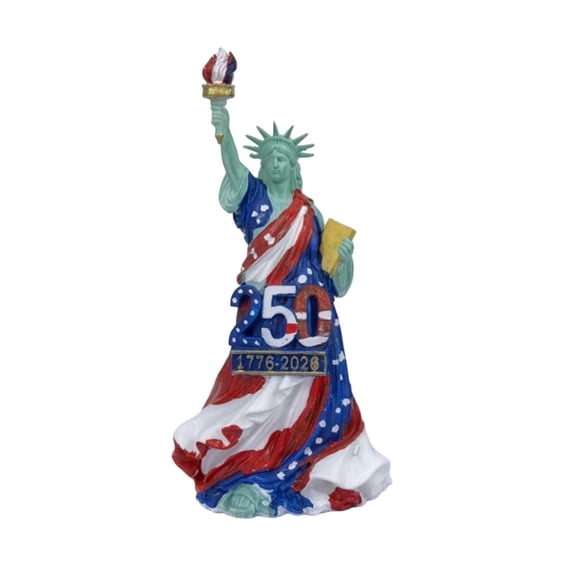 250Th Anniversary Patriotic Decorations, 4Th of July Decorations, 12 in Statue of Liberty Figurine, American Flag Usa Themed, Shelf Decorations, House Decorations for Home, Red