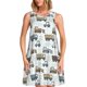 thumbnail image 1 of Balery Tractor and Dumper Vestidos de verano para mujer con estampado: vestido holgado sin mangas, vestido playero informal y cómodo para días calurosos., 1 of 7