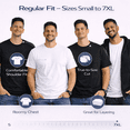 thumbnail image 6 of BILLIONHATS Men’s Cotton T-Shirt 6 Pack, Big Tall Short Sleeve Lightweight Tees for Men, Packs of Bulk White & Black T-Shirts (X-Large), 6 of 6