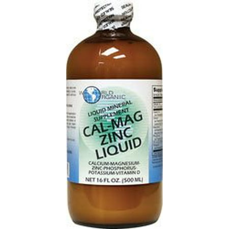 - World Organic Cal-Mag Zinc Liquid Supplement -- 16 fl oz