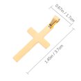 thumbnail image 2 of 3 Pcs Pendentifs Décoratifs Croix Simple Collier Pendentifs Croix Accessoires, 2 of 8