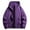 #067-Purple, variant on Donemore Unisex Solid Color Windbreaker Jacket - Waterproof Outdoor Zippered Pockets with Drawstring Long Sleeve Hooded Design for Casual Wear