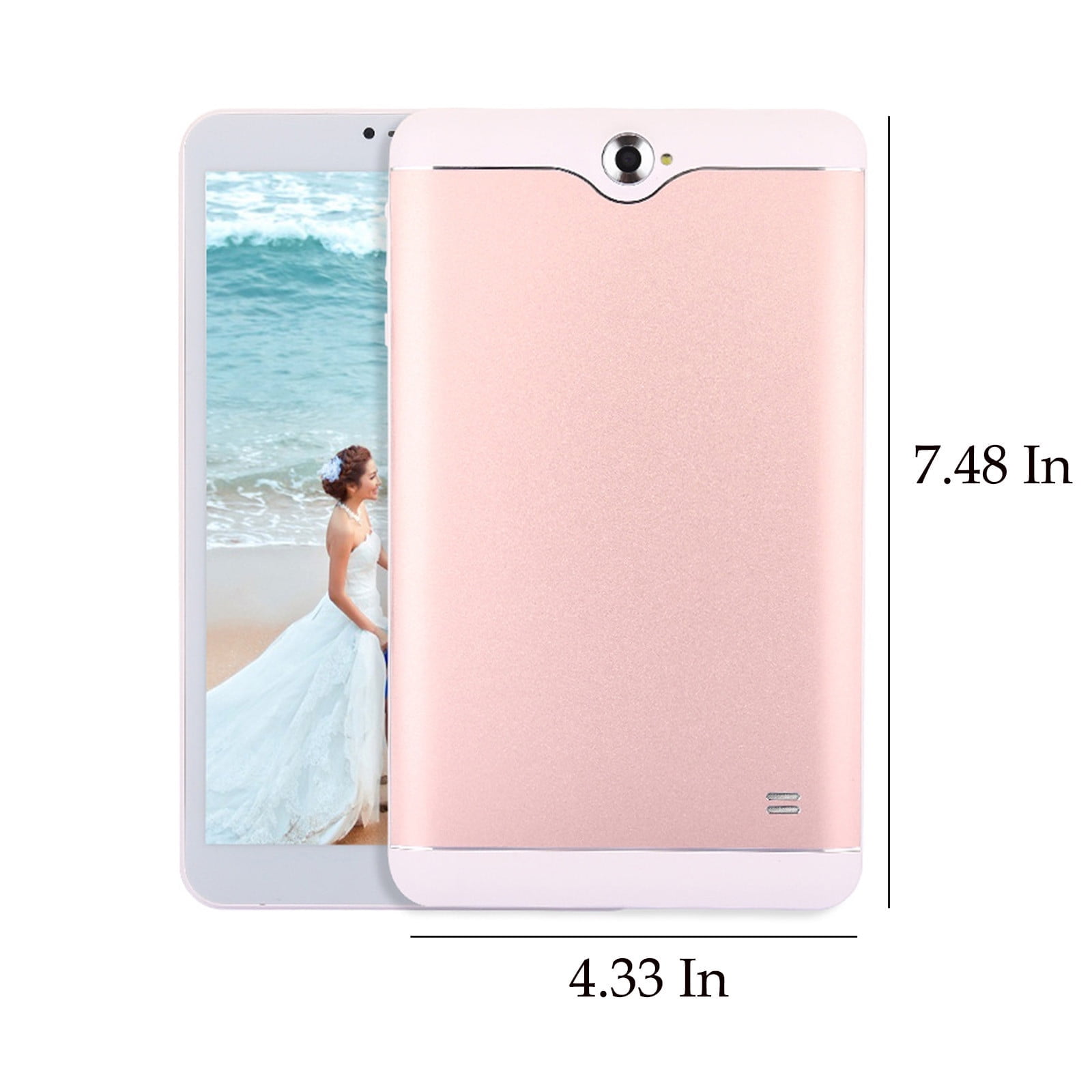 Android Tablets on Sale, Hwkond HD 7 Inch Android Tablet IPS High Definition Screen WiFi Bluetooth Voice Call Game Video Learning Tablet SIM Card Communication Function,Pink