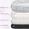 thumbnail image 4 of GlowPlume Human Dog Bed for Adults, 75"x43"x10" Human Size Dog Bed, Orthopedic, Waterproof Removable Washable Cover, Soft Calming Lounger for People & Pets, Light Grey, 4 of 8