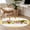 Yellow, variant on Round Area Rug 4 Ft, Sunflower Washable Non-Slip Circle Carpet for Living Room/Bedroom, Pink Yellow Floral Elegant Pastoral Checkered Low-Profile Crawling Mats Collection Rugs for Indoor