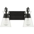 thumbnail image 2 of Lakewood 2-Light Bathroom Vanity Light in Matte Black, 2 of 5