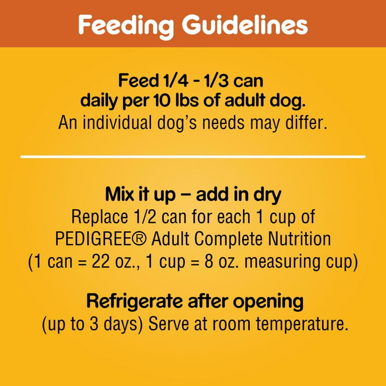 Pedigree canned dog food 22 oz hotsell