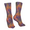 thumbnail image 7 of Bingfone Lavender Flowers Prirnt Women's Men's Fun Pattern and Solid Crew Socks-1 Pair Pack-Cool & Classic Novelty Design Gifts, 7 of 7