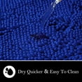 thumbnail image 6 of Bathroom Rugs Chenille Bath mat 3 Piece Set, Super Absorbent, Strong PVC Non Slip Backing, Bath mats for Bathroom, Plush Shaggy, Thick, Machine Washable, Bathtub, Toilet, Royal Blue, 6 of 9