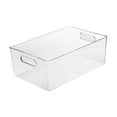 thumbnail image 3 of GUOOL Bac Organisateur de Rangement Transparent Panier de Rangement Clair pour Armoire de Maison L, 3 of 9
