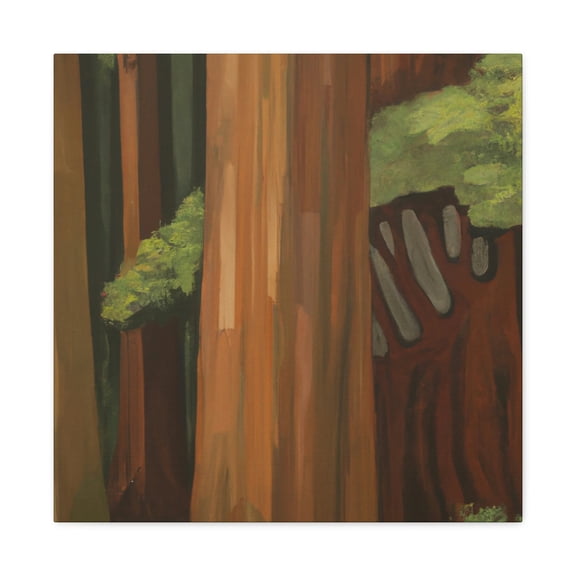 Redwood Tree in Deco - Canvas
