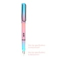 Gradient Color Fountain Pen Visible Window Removable Piston-Filled Ink ...