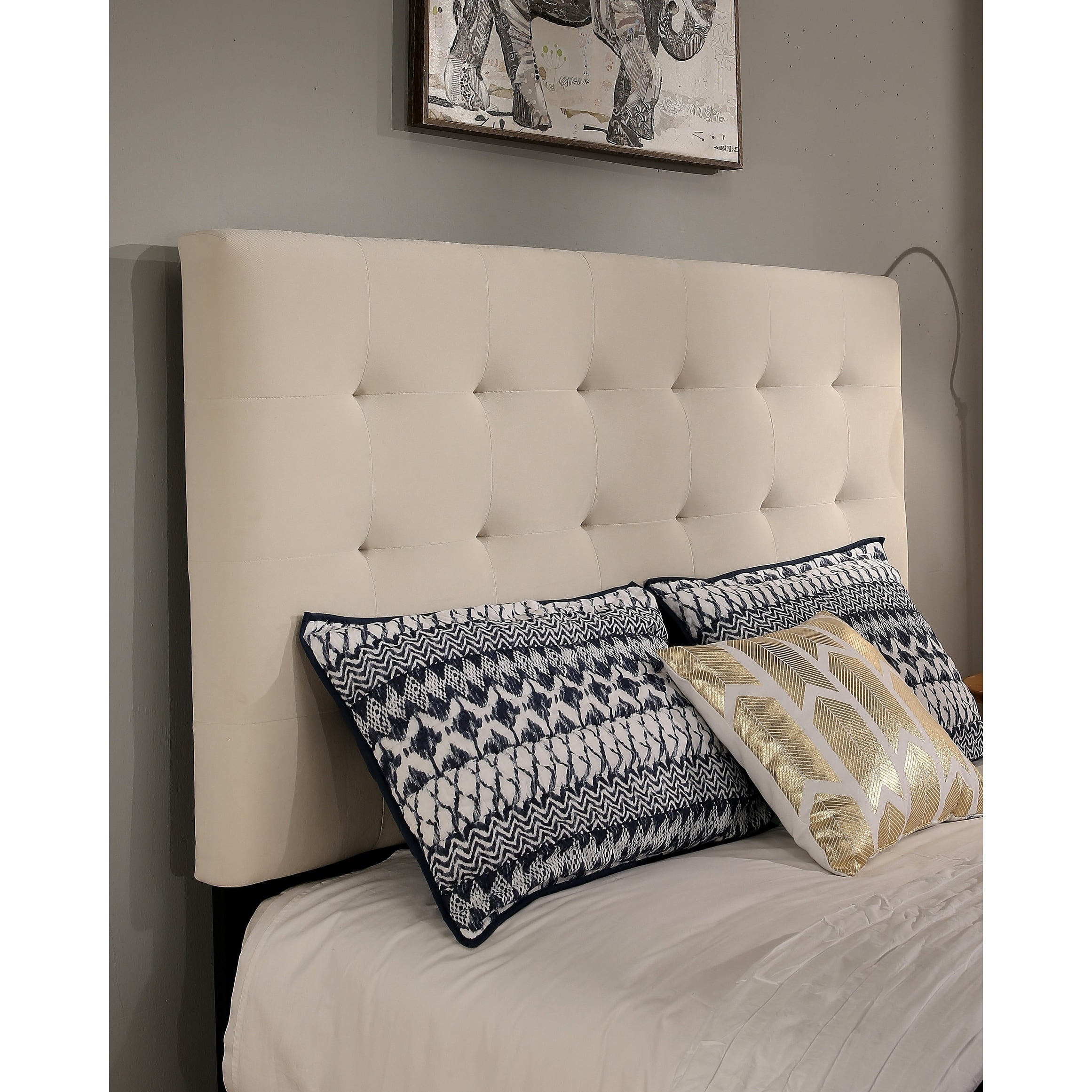 Manhattan Upholstered Tufted Headboard, How To Build A King Size Upholstered Headboard