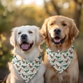 thumbnail image 2 of Dog Bandana 2 Pack,Beige Christmas Dinosaur Pattern Bandanas for Dogs,Cat Bandana,Small/ Large Dog Bandana 2 Size,Dog Bandanas Girl Boy, 2 of 5