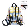 thumbnail image 5 of FORMRS School Backpack with Front Zippered Pocket 12" Elementary Student Travel Daypack, Light Blue Daisy, 5 of 6